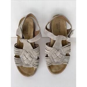 Comfortiva Gladia Women's Sandals Genuine Leather Gray Size 7.5